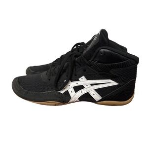 ASICS Matflex 7 Wrestling Shoe Men 9.5 Black Athletic Shoes Performance Sneakers